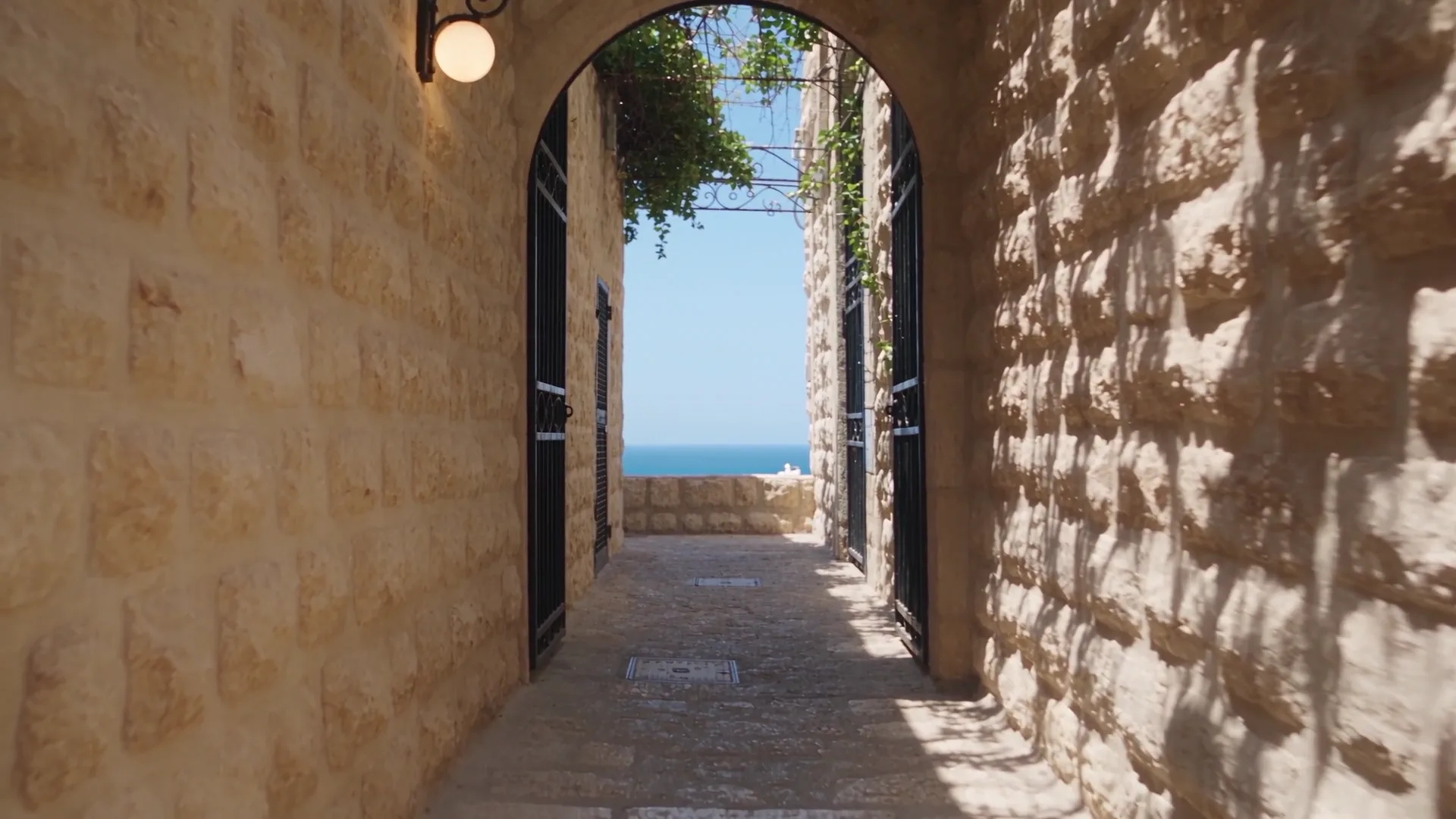 A cinematic interpretation of Jaffa’s stone lanes and sea